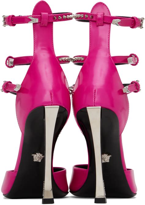 versace décolleté|Versace: Pink Decollete Heels .